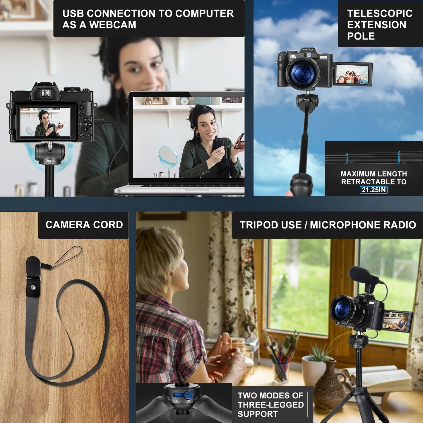 NBD 4K Digital Cameras for Photography 48MP Camera