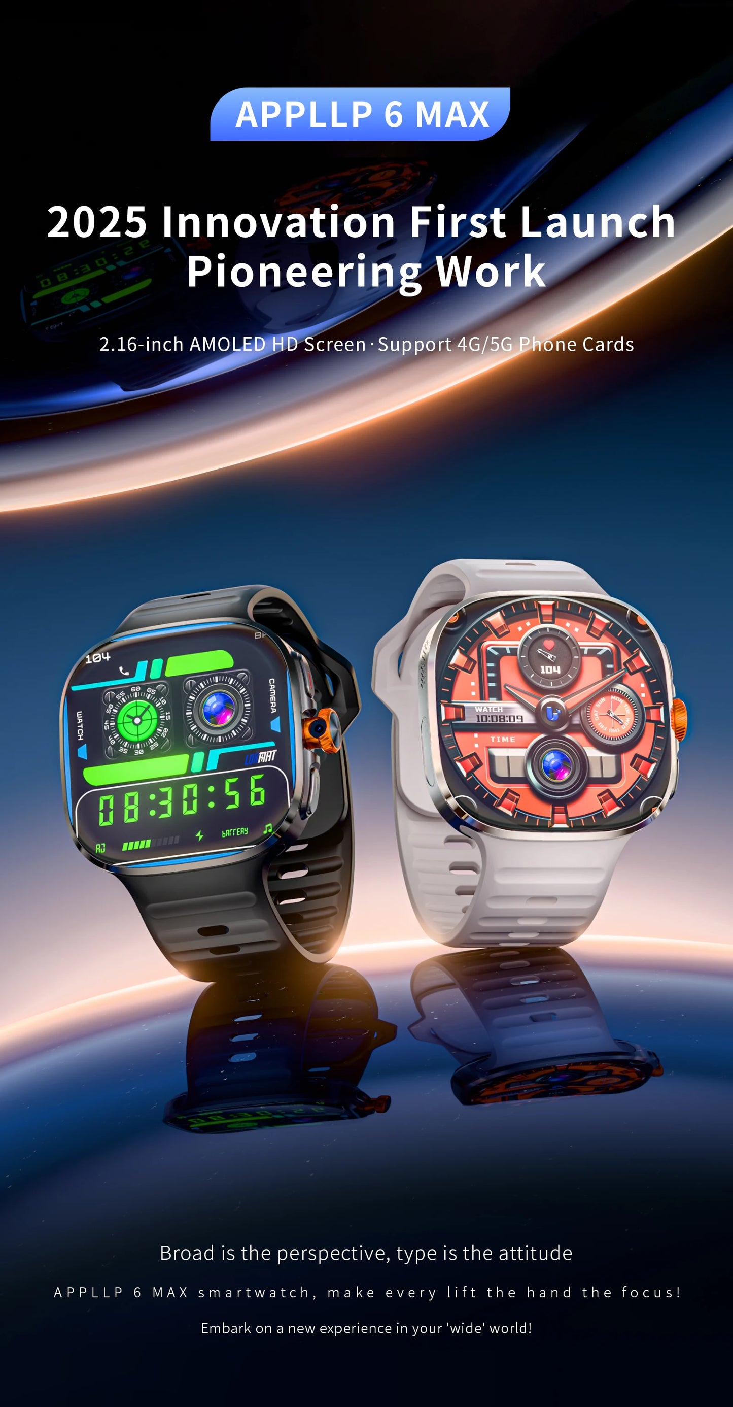 LOKMAT New APPLLP 6 MAX Android Smart Watch
