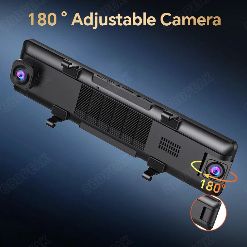 11.26 Inch 3 Camera 4K+1080P+1080P Video Recording Car Dash Cam