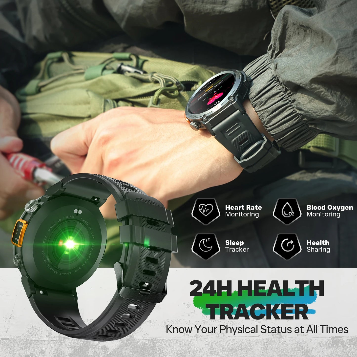 EIGIIS 2024 New KE3 Bluetooth Call Smart Watch