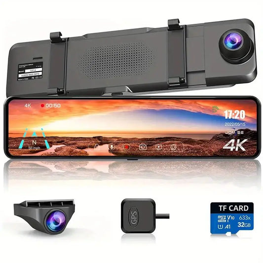 4K Rearview Mirror CAM Front And Rear, , Starvis