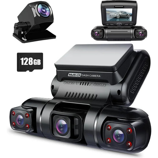 360 Degree View 4 Channel Dash Cam ,