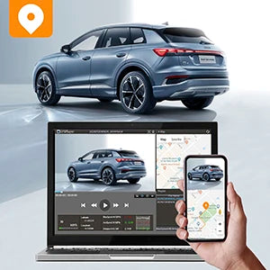 PRUVEEO 360° View Dashcam for Cars with CPL GPS WiFi  128G