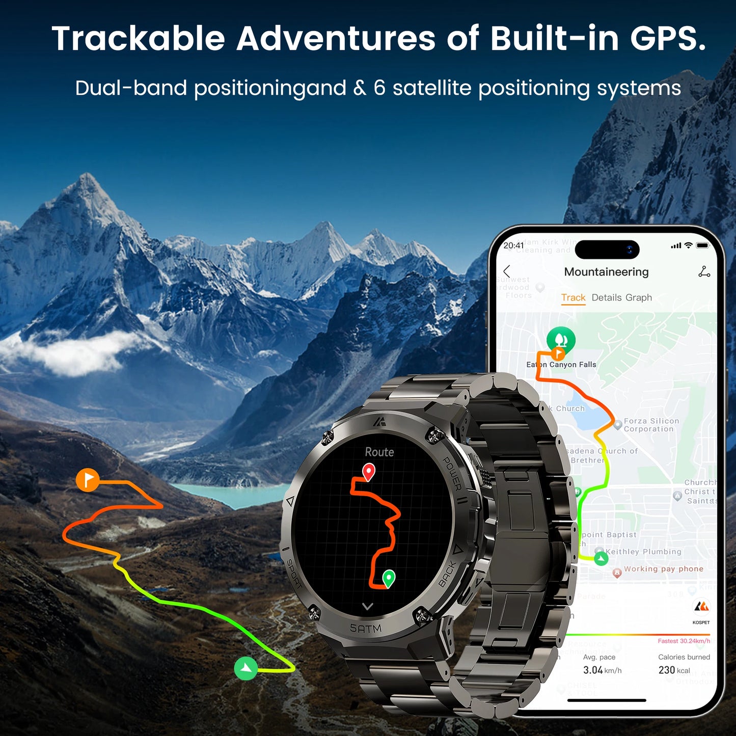 HIDAMEL T3E GPS Smart Watch