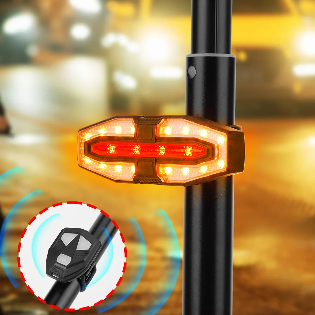 Electric Scooter Turning Signal Tail Light USB Rechargable Turn Signal Rear Lamp LED Smart Wireless Light for M365 Pro 2 MI 4