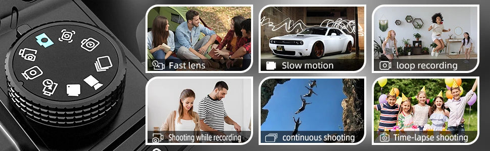 Digital Camera 4K 64MP  beginners easy to learn and operate camera