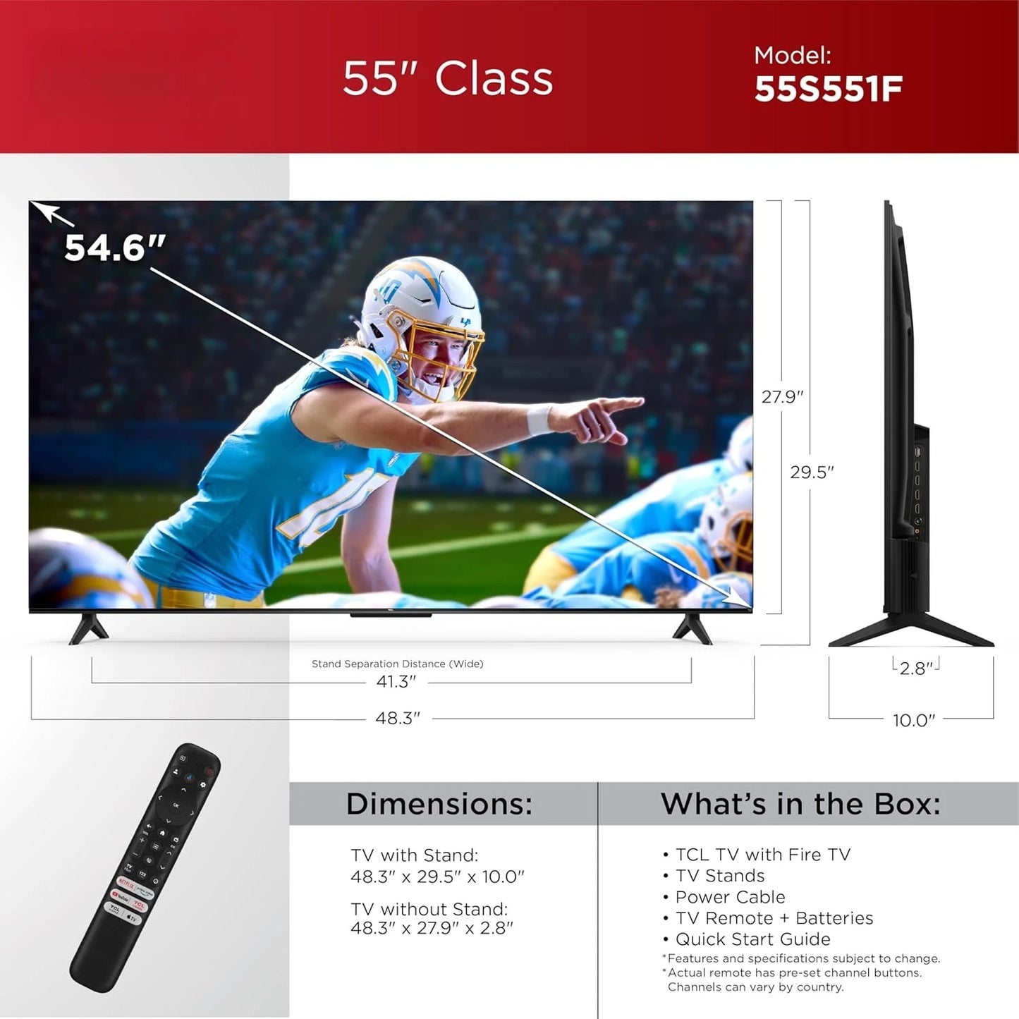 55-Inch UHD 4K LED Smart TV