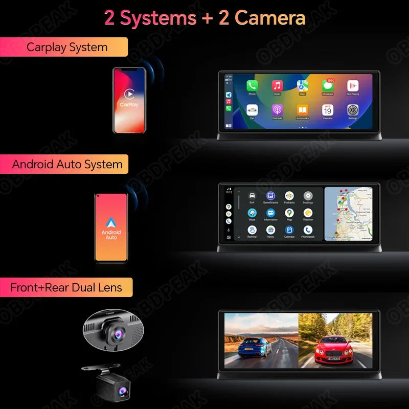 11.3 inch Car DVR 4K Dash Cam