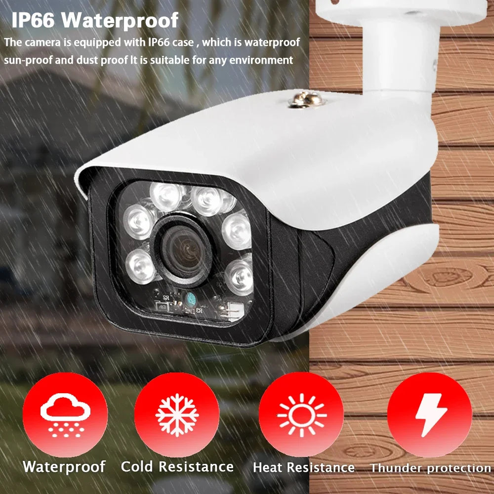4K 8MP TUYA Security Kit 8CH POE NVR Outdoor Audio Record Human Detection Bullet IP Camera Video Surveillance Smart Life System