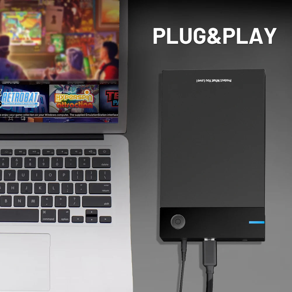 12TB Gaming HDD with Hyperspin Launchbox Retrobat Playnite with 86000+ Retro Video Games Super Console