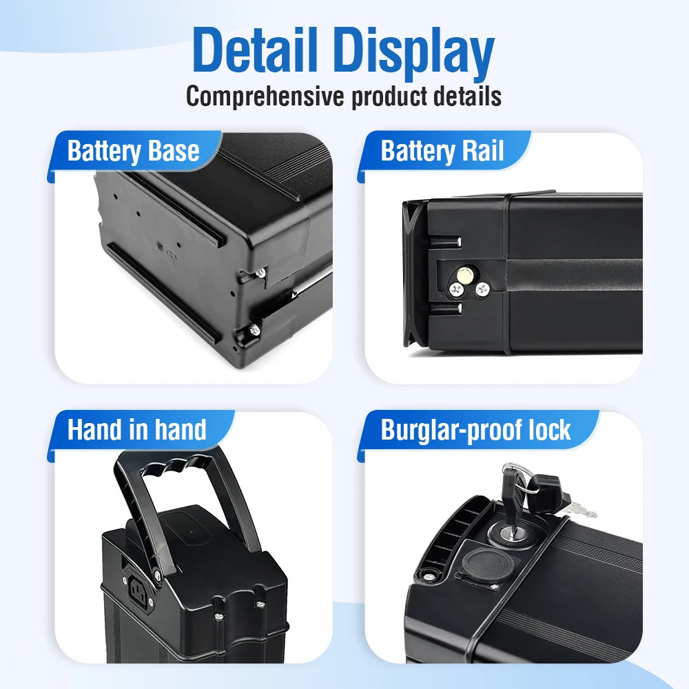 Electric Bike Battery 48V15h Battery Add Charger