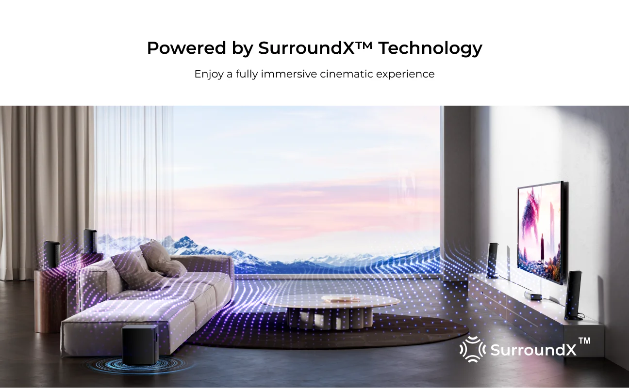 ULTIMEA 410W 7.1ch Soundbar with Wireless Subwoofer & 2 Surround Speakers, Surround Sound System Home Theater Bluetooth Speakers