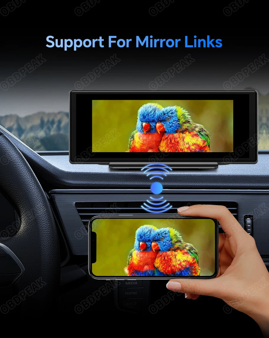 OBDPEAK T30 10.26“ Android 13  Ai Screen Carplay Android  Mirror Camera