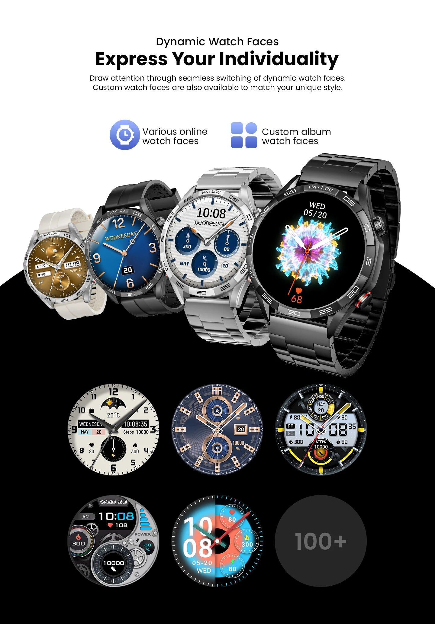 HAYLOU Solar 5 Smartwatchs Sports Smartwatch for Men