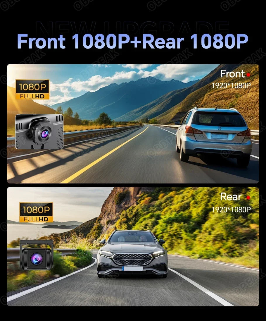 4GB+64GB 11.3 Inch Android 14 Dual Lens Dash cam Camera