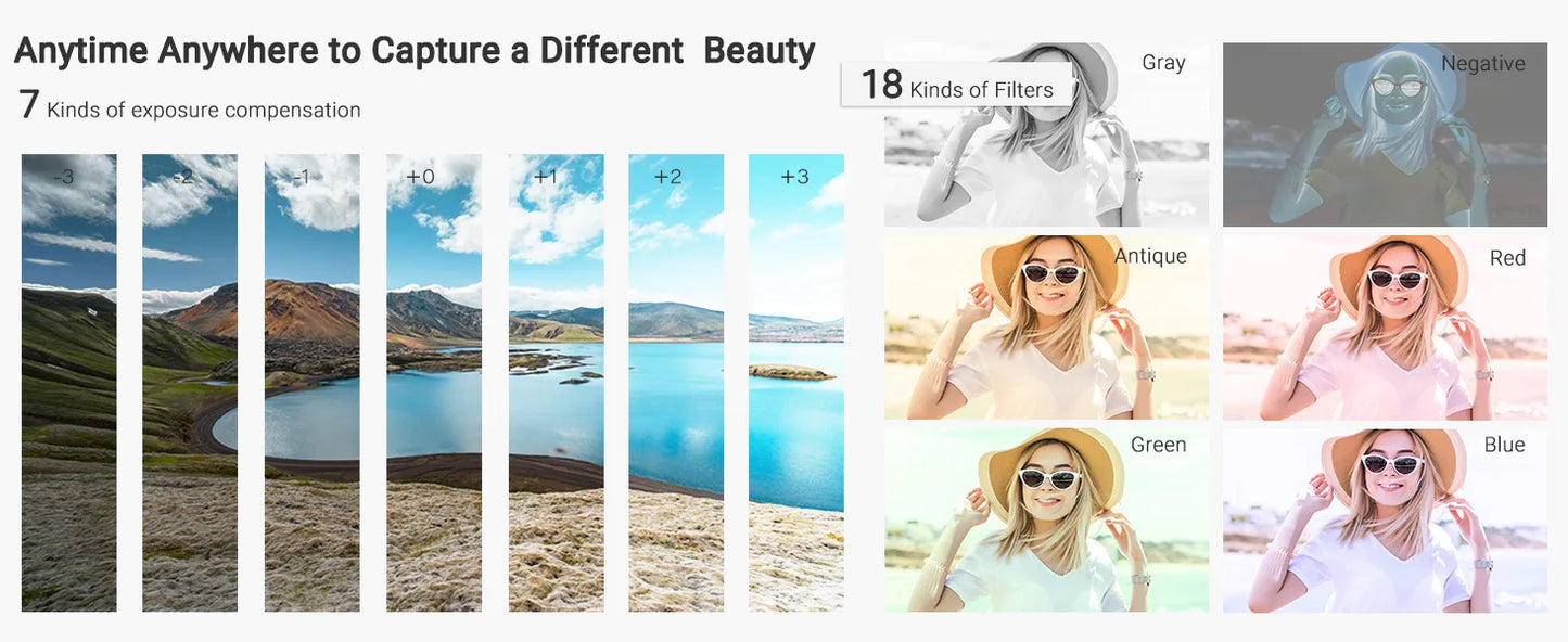 Digital Camera for Photography, 4K 64MP WiFi Vlogging Camera