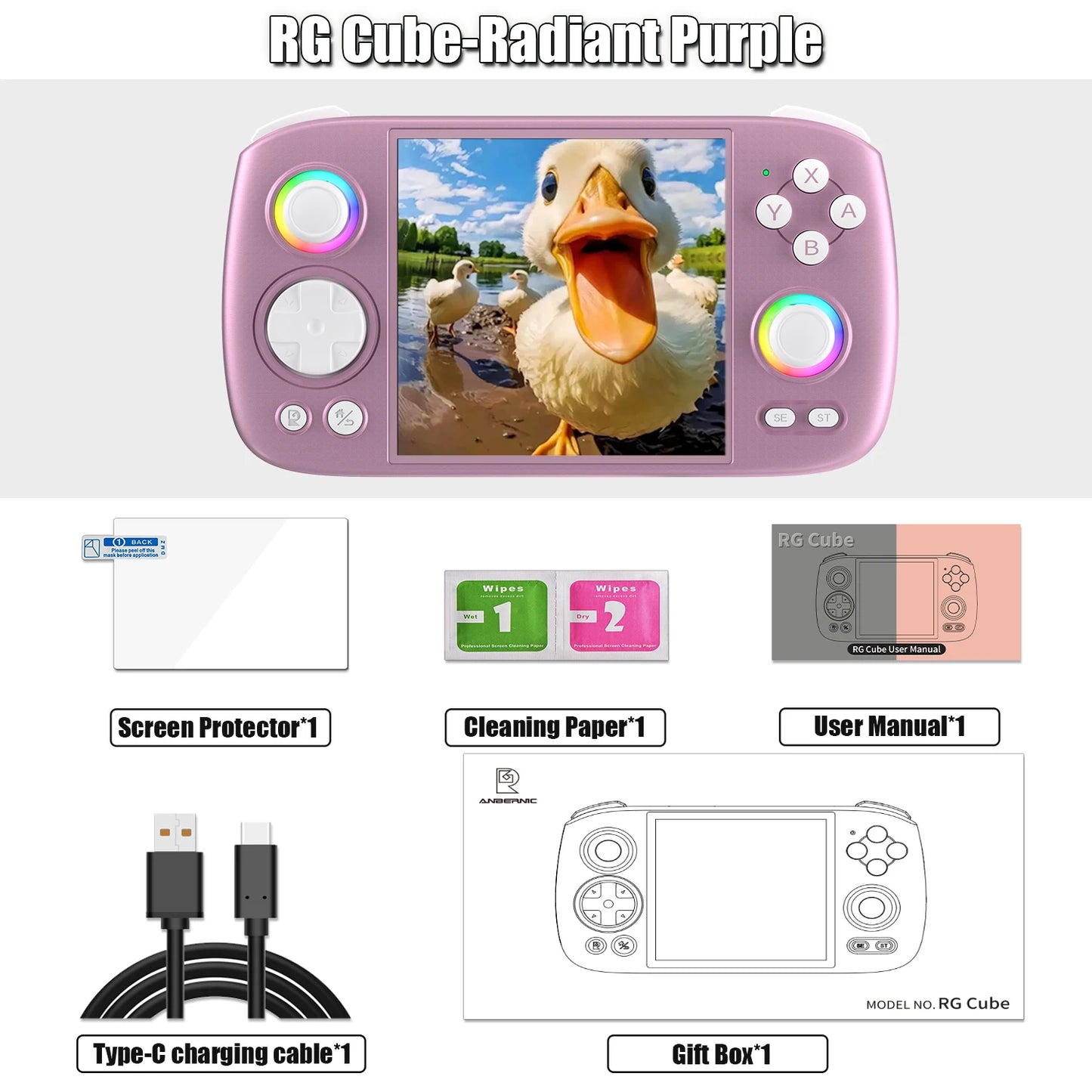 ANBERNIC RG Cube Retro Handheld Game Console