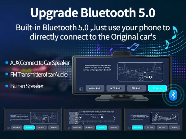 Imagebon 10.26" 4K ADAS Wireless CarPlay & Android Auto Dash Cam