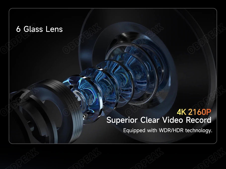 11.26 Inch 3 Camera 4K+1080P+1080P Video Recording Car Dash Cam