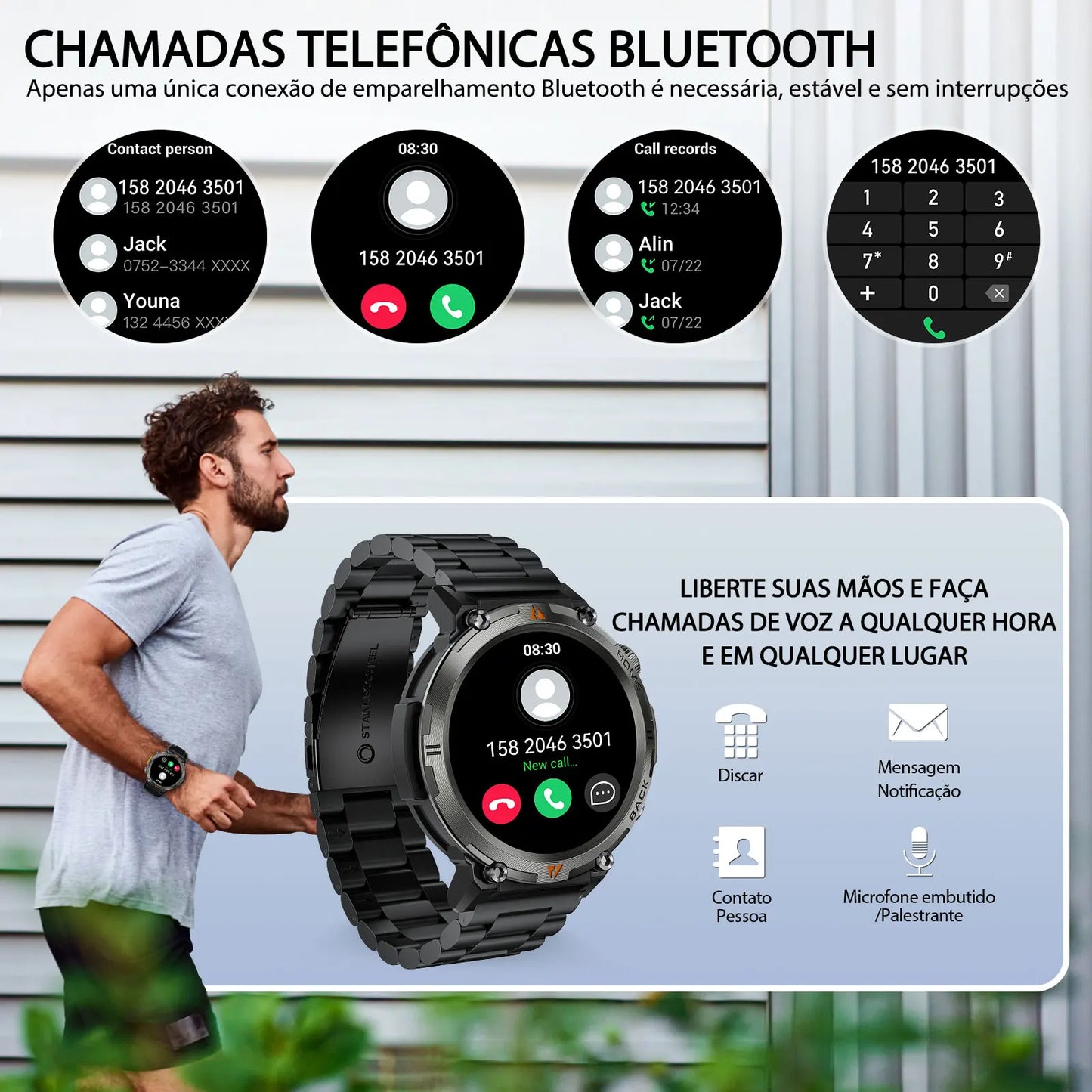 EIGIIS 2024 New KE3 Bluetooth Call Smart Watch