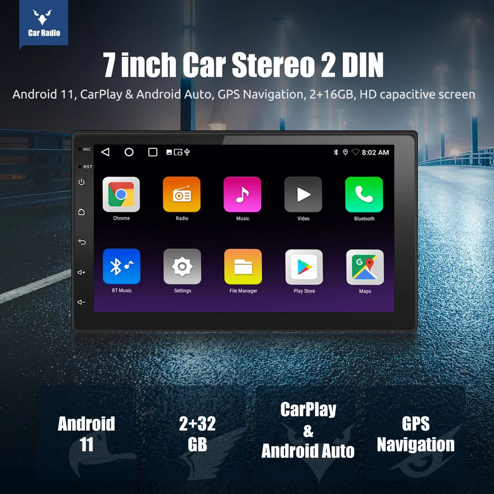 Android Car Radio Carplay  Car Multimedia Video Player GPS