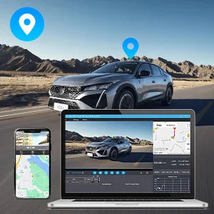 PRUVEEO 360° View Dashcam with GPS WiFi Night Vision Dash Cam Parking Monitor