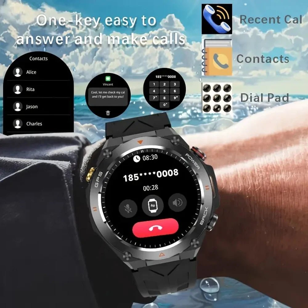 SENBONO New GPS Smart Watch Military Sports Smartwatch for Men