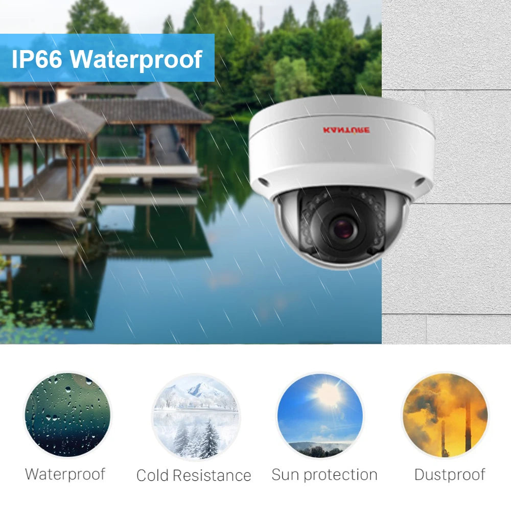 KANTURE H.265 32CH 4K NVR Kit 5MP POE Security Camera System Audio Record Indoor Outdoor Vandalproof CCTV Video Surveillance Kit