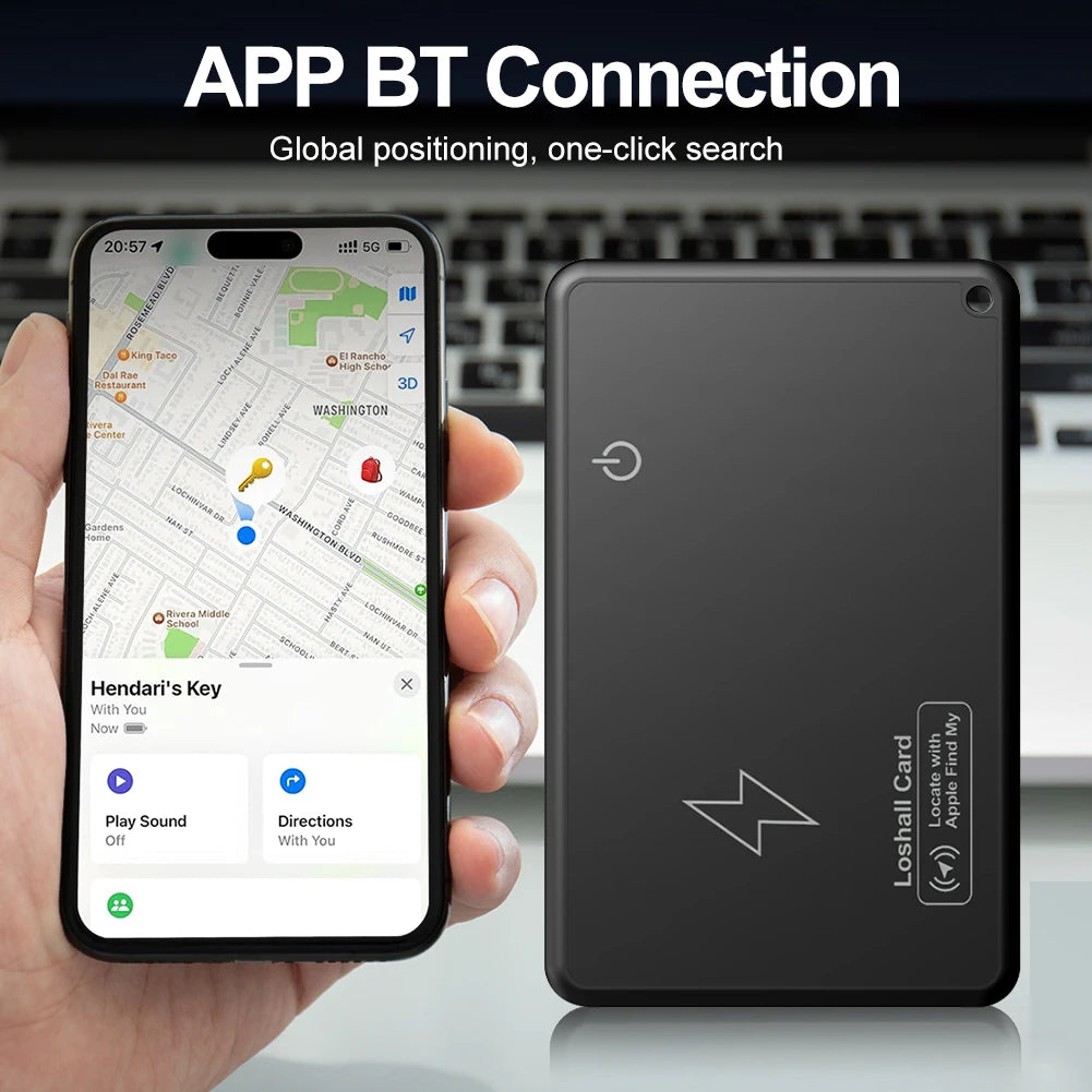Wireless Charging Tracking Card Ultra-thin Wallet Tracker Card