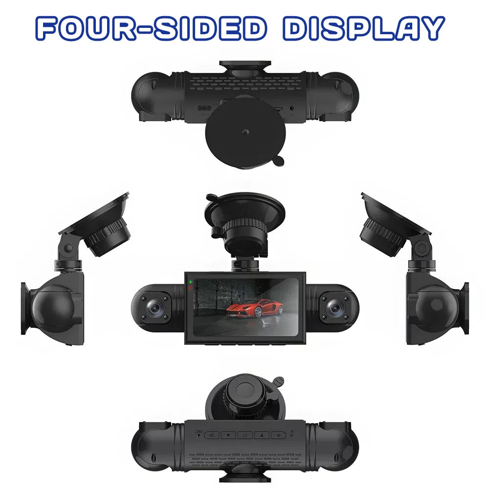 3.0″ IPS 360° Dash Camera HD 1080P
