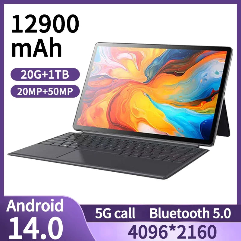 Ultimate 14-inch Android Tablet 2025: 10-Core Processor, 16GB RAM, 1TB ROM, 5G Wi-Fi & Bluetooth