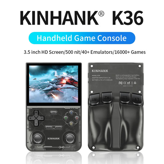 KINHANK Open Source K36 Handheld Game Console 16000 Games Emulator