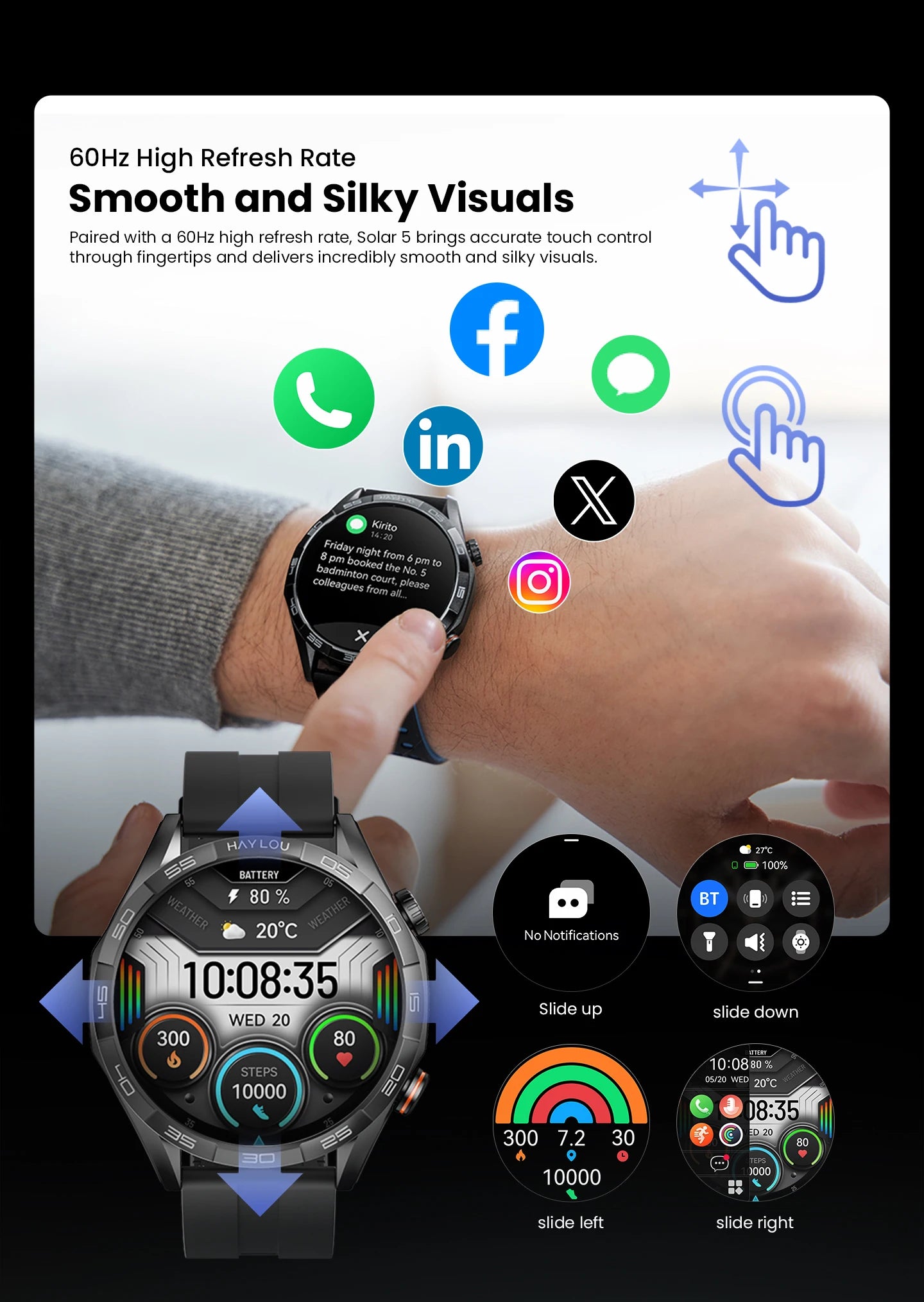 HAYLOU Solar 5 Smartwatchs Sports Smartwatch for Men