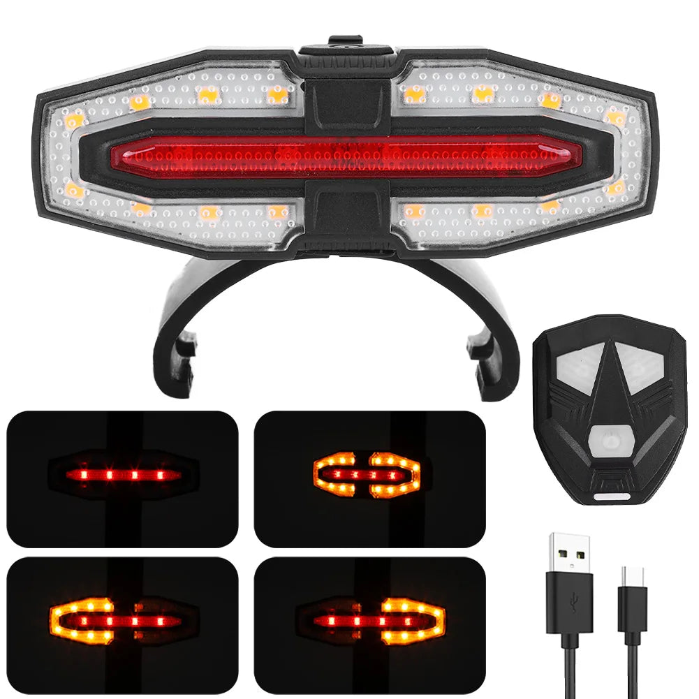 Electric Scooter Turning Signal Tail Light USB Rechargable Turn Signal Rear Lamp LED Smart Wireless Light for M365 Pro 2 MI 4