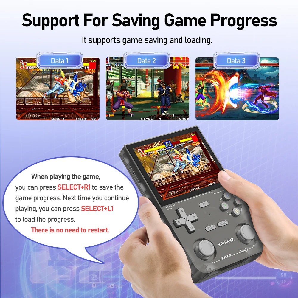 KINHANK Open Source K36 Handheld Game Console 16000 Games Emulator