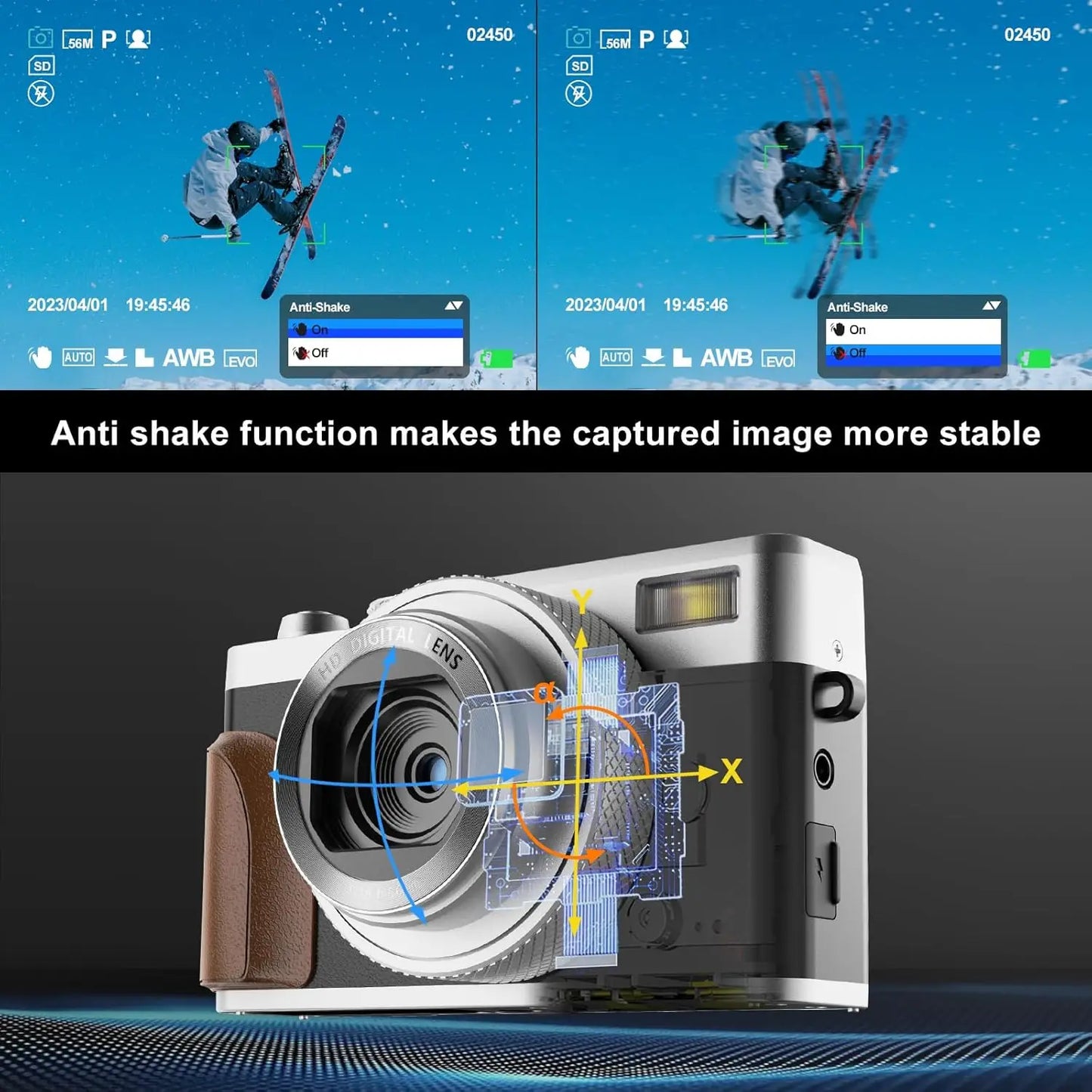 NBD Digital Camera 56MP Cameras for Photography 4K Compact Camera