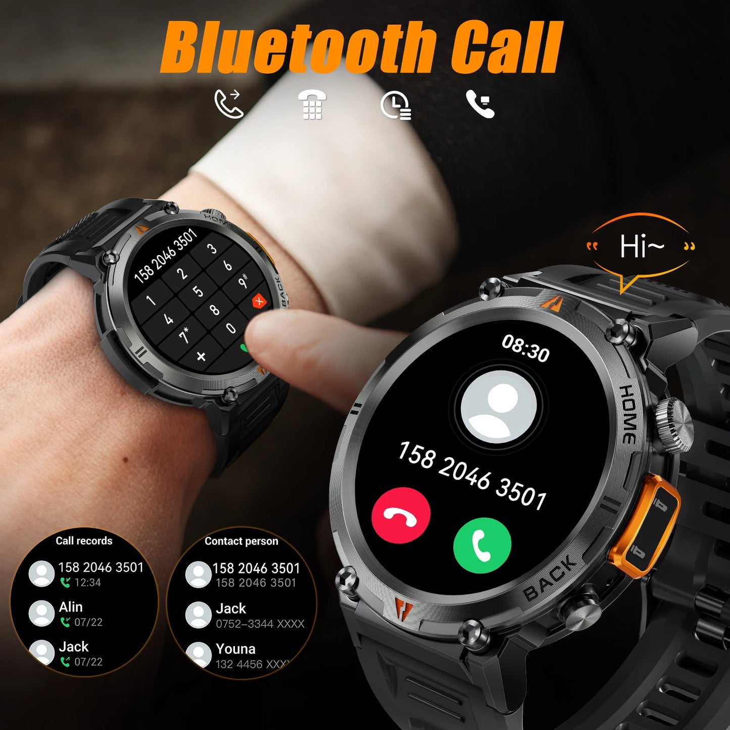 EIGIIS 2024 New KE3 Bluetooth Call Smart Watch