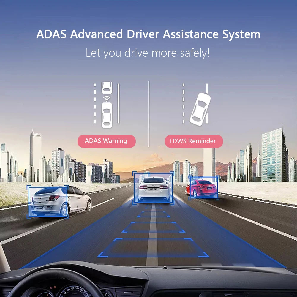 Podofo ADAS Dash Cam Dvr Dash Camera Car DVR HD Dashcam