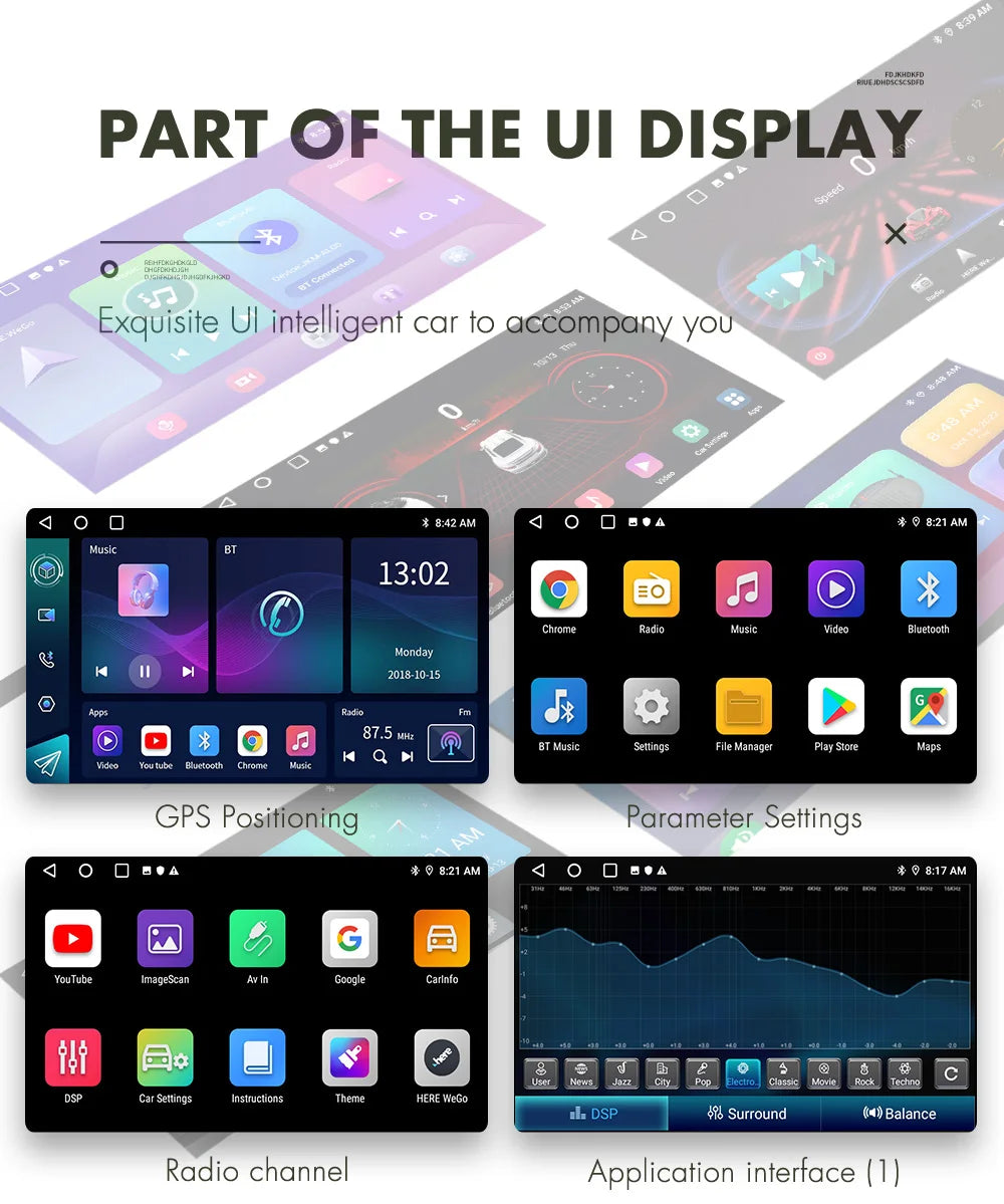 Android Car Radio Carplay  Car Multimedia Video Player GPS