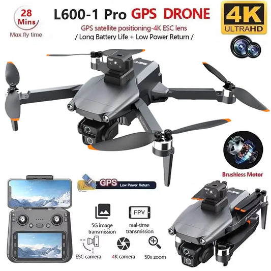 L600-1 Pro MAX GPS 4K Professional  Rc Quadcopter Drone