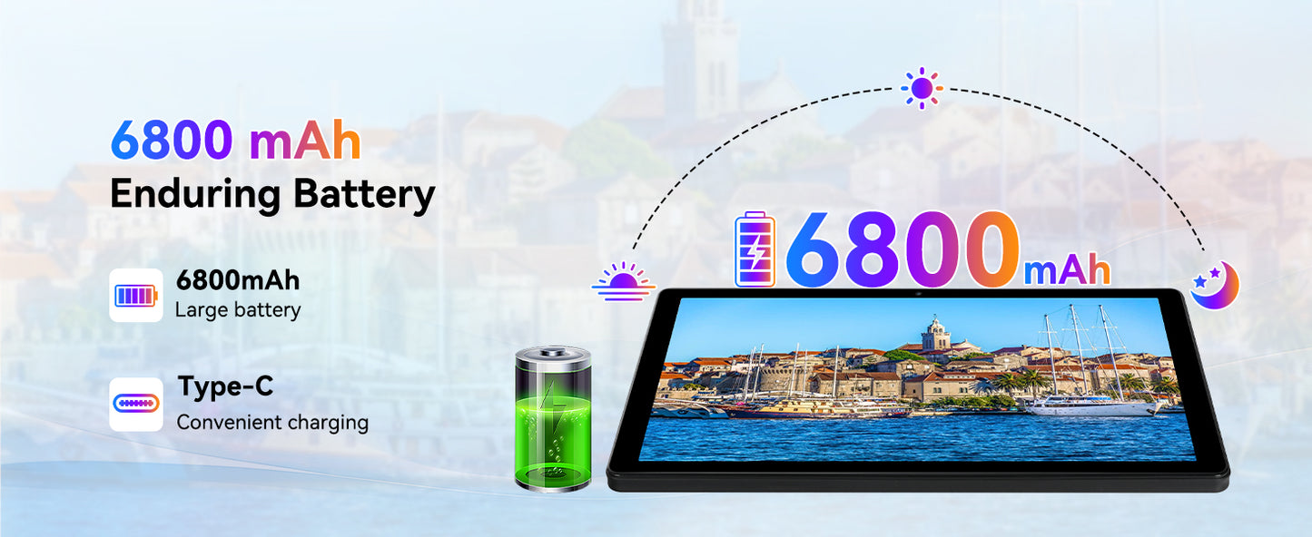 URAO A7 11 Inch Android Tablet 16GB RAM 128GB ROM 1TB Expansion