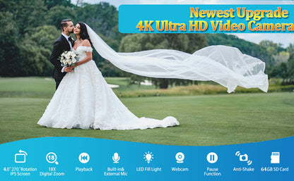 UHD 4k Video Camera Camcorder