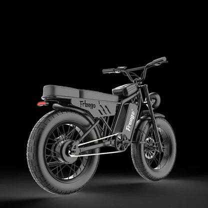 New FREEGO F0 Electric Bike for Adults 20 Inch Fat Tire Off Road E-bicycle 48V 10.4AH Battery Powerful Mountain Electric Bicycle