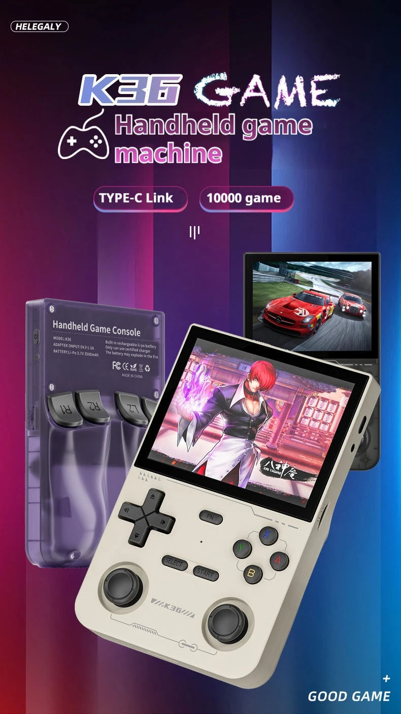 Hot Sale K36 64G Built in 16000+ Games, portable Retro Game Console Pocket Video Player