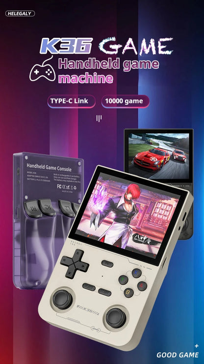 Hot Sale K36 64G Built in 16000+ Games, portable Retro Game Console Pocket Video Player