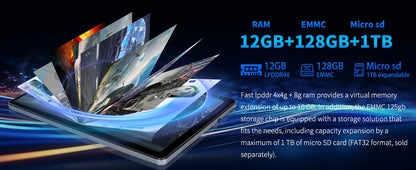 C9+ 11 Inch Tablet HD Display Android14 Octa-Core Processor 12GB RAM+128GB ROM(1TB TF)