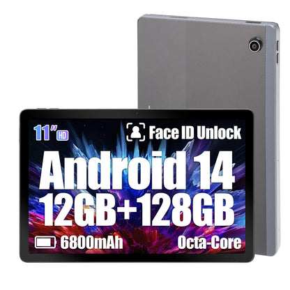 C9+ 11 Inch Tablet HD Display Android14 Octa-Core Processor 12GB RAM+128GB ROM(1TB TF)