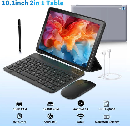 C108 Android Tablet 10.1 Inch Tablets Octa-Core 10GB RAM 128GB ROM