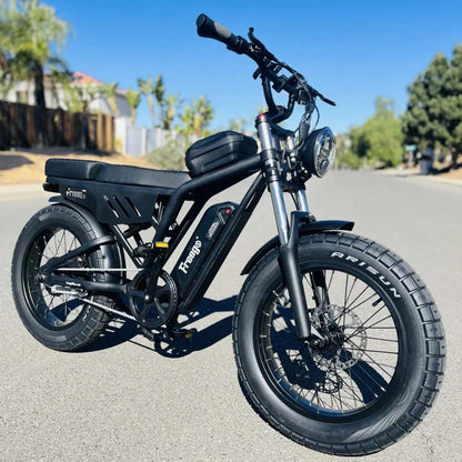 New FREEGO F0 Electric Bike for Adults 20 Inch Fat Tire Off Road E-bicycle 48V 10.4AH Battery Powerful Mountain Electric Bicycle