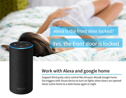 Tuya WiFi Zigbee Door Sensor Contact Sensor Open Closed Detector Smart Home Alarm Security Protection Work with Aleax Smart Life